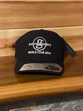 Garth Brooks World Tour 2014 Hat Black Adjustable Strapback Baseball 110 Cap NWT