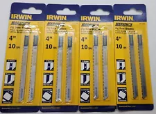 8 Irwin U Shank Down Cutting 4" 10 TPI Laminate Countertops Jig Saw Blade