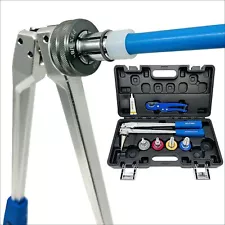 Manual PEX Pipe Expander Tool Kit with 3/8",1/2",3/4",1" Expansion Heads suit...