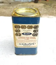 Vintage Bush Food Colour Raspberry Red Powder H 6259 Signed Tin Box TB1441
