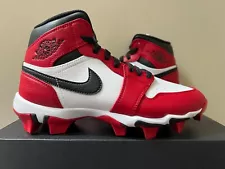 Jordan 1 Mid Youth Multisport Cleat 'Chicago' Red HF6883-106 Football Baseball