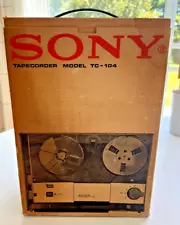 Vintage Sony Tapecorder TC-104 Reel to Reel Tape Player / Recorder Sony-Matic