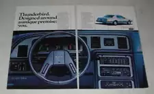 1984 Ford Thunderbird Ad - Designed around a unique premise: you