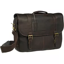 Samsonite Colombian Leather Laptop Flapover Case Brown 45789-1139