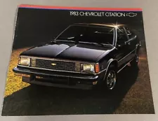 1983 Chevrolet Chevy Citation X11 Sales Brochure Book