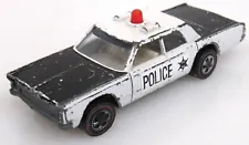 Vintage Hot Wheels Redline Custom Police Cruiser 1969 White Interior #F5