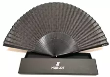 HUBLOT Novelty Folding fan Not for sale Black 8.66in 74g From Japan Gift Used