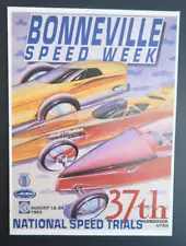 Bonneville Speed Week National Trials 1985 Wendover Utah Vintage Paper Program