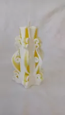 Unique Handmade Gift Candle Hand Carved Art Candle