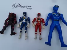 Estate sale find Vintage Bandai Mighty Morphin Power Rangers Lot of 4, shelf211