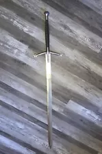 Vintage Solid 440 Stainless Scottish Medieval Gaelic Claymore Sword 54”