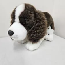 Demdaco Springer Spaniel Puppy Dog Plush Realistic Stuffed Animal Stained