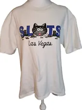 VTG Crazy Shirts B Kliban Cat Shirt Las Vegas Medium Slots USA Hawaii