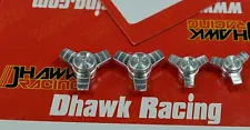 Aluminum Wheel Lock Offs Silver For Team Associated RC10 6192 Dhawk Racing