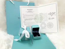 Tiffany & Co Engagement Ring Box, Outer Box, Certificate, Folder & Bag