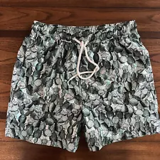 BROOKS BROTHERS Prickly Pear Cactus Swim Trunks Lined Baggies Shorts Medium