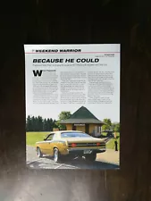 1971 Plymouth Duster 4-Page Original Color Article