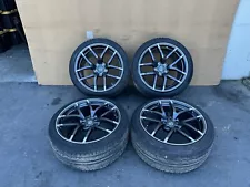 NISSAN 370Z NISMO 2009-2021 OEM RIMS WHEELS TIRES 19X10.5 AND 19X8.5 SET