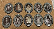 2017 Haunted Mansion Mystery Cameo Complete Pin Set of 10 Sinister Eleven