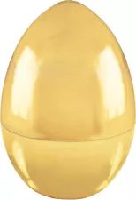 Jumbo GIANT Gold Plastic Egg Easter Great to Fill! Spring Holiday SHIPS FREE!