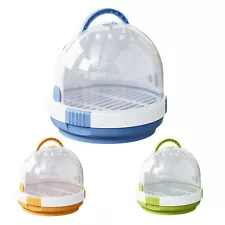 Parakeet Bird Travel Carrier Breathable Clear Parrot Travel Lightweight Cage New