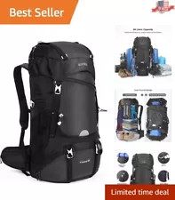 Ultralight 50L Hiking Backpack with Rain Cover and Full-Contact Suspension