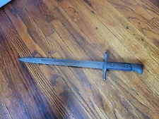 Vintage WWII Era TERNI Italian Carcano Bayonet w/Steel Scabbard Good Shape!