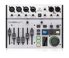 Behringer FLOW 8 8-Input Digital Mixer with Bluetooth Audio and App Control, ...