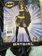 DC Comics Deluxe Adult Batgirl Cosplay Halloween Costume w/Accessories SZ S