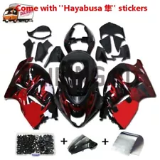 FSM Injection Fairing Red Black Fit for 1999-2007 GSX 1300R Hayabusa k009