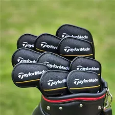 “10PCS” Golf Club Iron Head Cover For Taylormade Classic Yellow-Line Magnetic