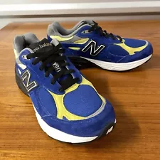 New Balance Men 990v3 Custom Blue Yellow Sneaker US990MC3 Size 9