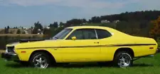 Mid Body Longitudinal Side Stripes for 1973 1974 Dodge Dart Sport