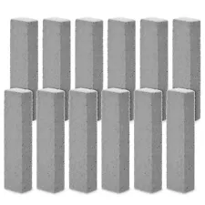 12-Pack Pumice Stones for Cleaning - Toilet Bowl Cleaner (Gray)