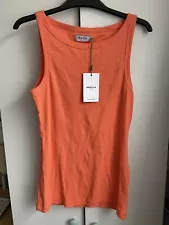 BNWT Moss Copenhagen Orange Vest Top UK 10 MSCH