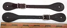 Pair of Leather Plain Spur Straps