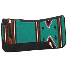 98WL 31" X 32" Weaver Contoured Single Weave Felt Saddle Pad Turquoise Pattern