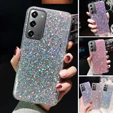 For Samsung Galaxy A21 FE S22 Plus Sale Case Bling Glitter Sparkle Cover Black