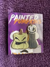 Disney Jack & Oogie Boogie Painted Pumpkins Nightmare Before Christmas Pin LR