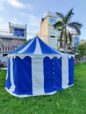 WEEKEND SALE Medieval square 3x3 M water proof functional Tent for camping B/W