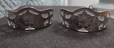 Antique Silver Cowboy Boot Tips/Toe & Heel Plates Guards for Round Toed Boots