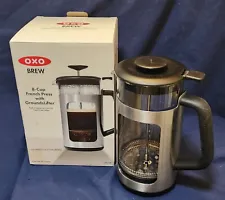 OXO 8 Cup French Press Coffee Maker - Glass & Stainless Steel
