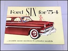 1954 Ford Crestline Sunliner Skyliner Victoria Car Sales Brochure Catalog