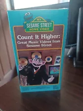 New SEALED Sesame Street Count It Higher Great Music Videos w Songbook VHS 1988