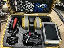 Topcon GPS GNSS Dual Hiper V UHF II Base/Rover Kit w/ FC-6000 Tablet & Pocket-3D