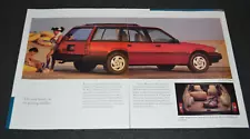 1991 CHEVY CAVALIER RS WAGON ORIGINAL DEALER SALES BINDER INSERT PRINT AD 91 (For: 2001 Chevrolet Cavalier)