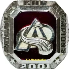 2001 COLORADO AVALANCHE STANLEY CUP CHAMPIONS CHAMPIONSHIP RING 10K GOLD