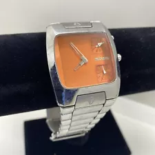 Nixon The Banks "Count It" Vintage Orange Dial Metal Men's Analog Watch 40mm