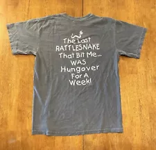 Bite Me T Shirt Medium Funny Hungover For A Week Alcohol Snake