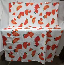 Collections Etc. Watermelon Rectangle Polyester Picnic Beach Tablecloth 60"x90"